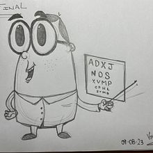 Mi proyecto del curso: Introducción a la creación de personajes estilo cartoon. Projekt z dziedziny Trad, c, jna ilustracja, Projektowanie postaci,  R i sunek użytkownika Carmelo Sánchez Boado - 09.08.2023