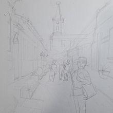 Meu projeto do curso: Representação arquitetônica com aquarela. Un proyecto de Ilustración tradicional, Bocetado, Dibujo, Pintura a la acuarela, Ilustración arquitectónica y Sketchbook de Anelise Scherer de Souza Nunes - 09.08.2023