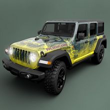 Mi proyecto del curso: Introducción al modelado de vehículos en 3D. Jeep Wrangler Rubicon. 3D, and 3D Modeling project by Javier RuizMe - 08.08.2023