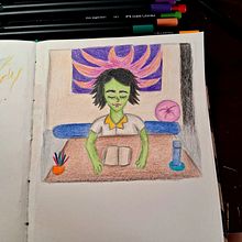 Meu projeto do curso: Sketchbook experimental: encontre seu estilo de desenho. Un proyecto de Ilustración tradicional, Bocetado, Creatividad, Dibujo, Pintura a la acuarela, Sketchbook y Pintura gouache de Gabriela Negri - 10.08.2023