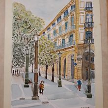 La Esquina de la plaza. Un progetto di Belle arti, Pittura ad acquerello e Illustrazione architettonica di Isabel Elósegui I - 14.06.2023