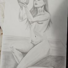 My project for course: Fundamentals of Figure Drawing with Charcoal. Projekt z dziedziny  Sztuki piękne,  R, sunek, R, sunek realist, czn, R i sunek anatomiczn użytkownika Tammy - 11.08.2023