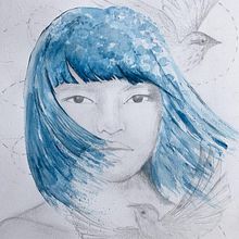 #CreativePortraitChallenge by Risochan. Un proyecto de Ilustración tradicional de Arielle Correa - 12.08.2023