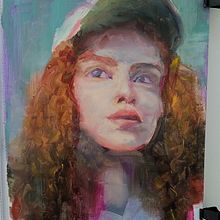 Mój projekt z kursu: Współczesny portret olejny. Ilustração tradicional, Artes plásticas, Pintura, e Pintura a óleo projeto de Anna - 13.08.2023