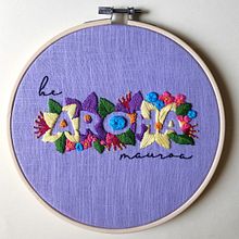 My project for course: Embroidery Art with Lettering: Negative Type Designs. Un progetto di Ricamo e Textile Design di chiara_gasparetto - 13.08.2023