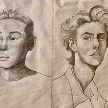 Mi proyecto del curso: Cuaderno de retratos a línea con grafito. Artes plásticas, Esboçado, Desenho, Desenho de retrato, e Sketchbook projeto de rodrigo_n - 14.08.2023