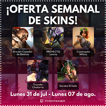 Tienda Semanal LoL para post de ig. Design, Graphic Design, and Advertising project by Micaela Cremieux - 07.30.2023