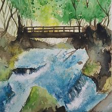 Mi proyecto del curso: Paisajes naturales en acuarela. Un progetto di Belle arti, Pittura e Pittura ad acquerello di Anna Alcaide - 14.08.2023