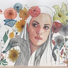 Mi proyecto del curso: Retrato ilustrado en acuarela. Projekt z dziedziny Trad, c, jna ilustracja,  Sztuki piękne,  Malarstwo,  R, sunek, Malowanie akwarelą, Portret,  R, sunek art, st i czn użytkownika ana_lopez_fdz - 14.08.2023