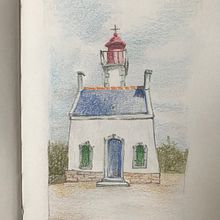Mon projet du cours : Illustration aux crayons de couleur dans un carnet de croquis Ein Projekt aus dem Bereich Traditionelle Illustration, Bildende Künste, Skizzenentwurf, Bleistiftzeichnung, Zeichnung, Artistische Zeichnung und Sketchbook von delphinebrisset - 14.08.2023