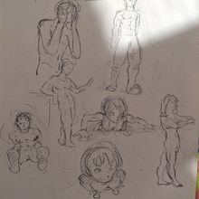 Mi proyecto del curso: Dibujo anatómico para principiantes. Fine Arts, Sketching, Pencil Drawing, Drawing, Realistic Drawing, and Figure Drawing project by fkai666la - 08.14.2023