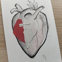 Corazones con mensaje. Design, Traditional illustration, Collage, Creativit, Drawing, Arts, Crafts, and Fine Arts project by Alba Chaparro - 08.15.2023