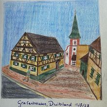 Mijn project van de cursus: Schetsboekillustraties met kleurpotloden. Traditional illustration, Fine Arts, Sketching, Pencil Drawing, Drawing, Artistic Drawing, and Sketchbook project by anneflienpost - 08.15.2023