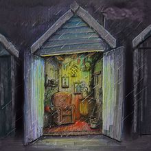 Cozy Beach Hut. Traditional illustration project by Jon - 08.15.2023