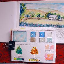 Mi proyecto del curso: Cuaderno de viaje en acuarela. Projekt z dziedziny Trad, c, jna ilustracja, Malowanie akwarelą,  R, sunek architektoniczn i Sketchbook użytkownika Lili carrion - 15.08.2023