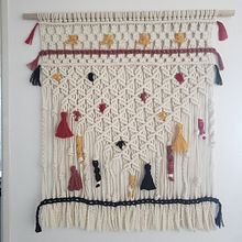 Mi proyecto del curso: Macramé: nudos básicos y complejos. Accessor, Design, Interior Design, Decoration, Fiber Arts, Macramé, and Textile Design project by María Isabel Rojas - 08.16.2023