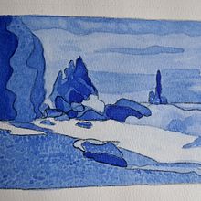 Aquarelle. Watercolor Painting project by Sabine Grage - 08.16.2023