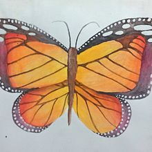 Mariposa monarca Ein Projekt aus dem Bereich Malerei, Traditionelle Illustration und Aquarellmalerei von Nancy Luna - 02.08.2023
