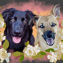 Retratos digitales de animales y plantas. Un projet de Illustration traditionnelle, Dessin de portrait et Illustration naturaliste de Maria Belen Cravero - 17.08.2023