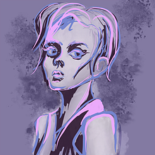 Neon Undeath . Ilustrație digitală de emmyallears - 08.17.2023