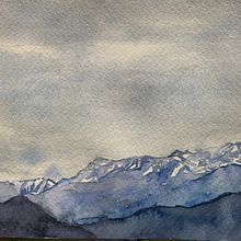 Vistas de Los Andes Ein Projekt aus dem Bereich Bildende Künste, Skizzenentwurf, Bleistiftzeichnung, Zeichnung, Aquarellmalerei und Sketchbook von enriquechernandez71 - 06.08.2023