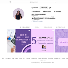 Mi proyecto del curso: Estrategia de marca en Instagram. Un proyecto de Redes Sociales, Marketing Digital, Mobile marketing, Instagram, Comunicación, Marketing para Instagram y Estrategia de marca						 de Lydia Lozano Espinar - 17.08.2023