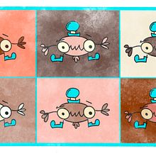 Un abrazo para Pepito . Projekt z dziedziny Trad, c, jna ilustracja, Design, Projektowanie dodatków, Projektowanie postaci,  Sztuki piękne, Projektowanie produktowe, Komiks i Grafika wektorowa użytkownika Andrea Balza - 17.08.2023