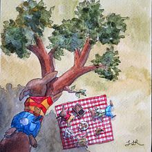 My project for course: Animal Characters in Watercolor for Children’s Books. Traditional illustration, Fine Arts, Painting, Drawing, Watercolor Painting, Children's Illustration, and Narrative project by Savannah - 08.17.2023