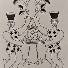 Serie "Recolección de Frutos". Traditional illustration, Design, Fine Arts, and Artistic Drawing project by Mónica Pavón Ghezzi - 01.01.2021