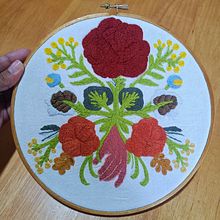 Mi proyecto del curso: Técnica de bordado con paso atrás. Embroider, and Textile Design project by Laura Daniry Rivera Matus - 08.17.2023