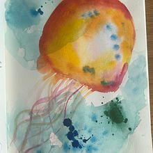 My project for course: Creative Watercolor Sketching for Beginners. Projekt z dziedziny Trad, c, jna ilustracja, Kreat, wność, Malowanie akwarelą i Sketchbook użytkownika Flo - 17.08.2023