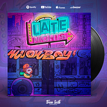 Arte de tapa para el EP Late Nights de Muonboy (Suiza - 2023). Un progetto di Illustrazione tradizionale, Design, Pubblicità, Musica, Direzione artistica, Character design, Design editoriale e Graphic design di Anto Capriotti - 18.08.2023