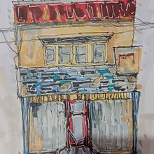 Mi proyecto del curso: Dibujo arquitectónico expresivo con marcadores de colores. Sketching, Drawing, Architectural Illustration, Sketchbook & Ink Illustration project by Ante Vasquez - 08.18.2023