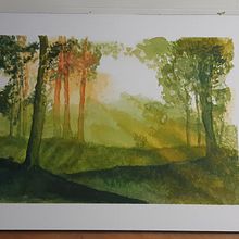 My project for course: Dreamy Watercolor Landscapes: Paint with Light. Un proyecto de Pintura y Pintura a la acuarela de warren.reid - 18.08.2023