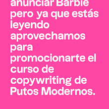 Mi proyecto del curso: Copywriting para copywriters. Un progetto di Pubblicità, Cop, writing, Stor, telling e Comunicazione di Maria Perna - 18.08.2023