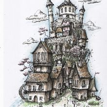 Fairytale village. Traditional illustration project by Jon - 08.18.2023
