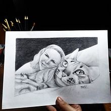 "Pet Friends". Traditional illustration, Pencil Drawing, Drawing, and Naturalistic Illustration project by raquel_veenings - 10.20.2023