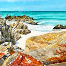 Australian seascapes. Projekt z dziedziny Malarstwo akr, lowe, Malarstwo c, frowe i Malowanie akwarelą użytkownika Reg Watson - 19.08.2023