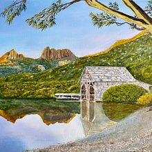 Cradle Mountain, Tasmania, Australia. Projekt z dziedziny Malarstwo akr, lowe, Malarstwo c i frowe użytkownika Reg Watson - 19.08.2023