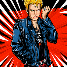 Meu projeto do curso: Ilustração vetorial: mais volume e rock and roll. Projekt z dziedziny Trad, c, jna ilustracja, Grafika wektorowa,  Projektowanie plakatów, Ilustracja c i frowa użytkownika Lola Sims - 14.08.2023