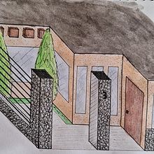 Mi proyecto del curso: Introducción al dibujo arquitectónico a mano alzada (ESPACIO: HABITACIONAL). Een project van Architectuur y  Architecturale illustratie van Josue O - 16.08.2023