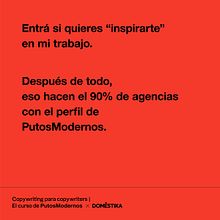 PutosModernos x DOMÊSTIKA x JuanFornero. Un projet de Publicité, Cop, writing, Stor, telling , et Communication de Juan Fornero - 20.08.2023