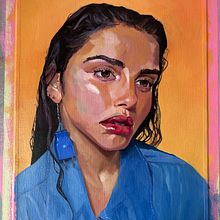 Retrato al óleo . Un proyecto de Bellas Artes de Laura Álvarez - 20.08.2023