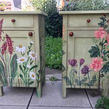 Mein Abschlussprojekt für den Kurs: Vintage-Möbel upcyceln: Anstrich- und Maltechniken. Projekt z dziedziny Craft, Projektowanie i w, rób mebli, Projektowanie wnętrz,  Malarstwo, DIY, Obróbka drewna, Upc, cling, Malarstwo dekorac, jne, Renowacja, upc i cling mebli użytkownika bernadette_samm - 20.08.2023