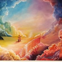 Unknown destiny. Painting project by Justyna Lewandowska - 08.20.2023