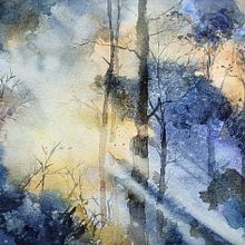 Fairy forest watercolor. Un proyecto de Pintura a la acuarela y Pintura de Klaudia Więcko - 01.01.2023