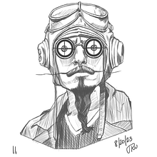 Life Drawing Portrait. 100 Portrait Challenge!. Digital Illustration, Portfolio Development, and Portrait Drawing project by J Ru - 08.19.2023