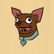 Isla la chihuahua. Ilustração tradicional projeto de César Delgado - 10.06.2023