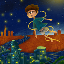 I can flyyy. Traditional illustration, and Children's Illustration project by Khang Nguyen - 08.21.2023