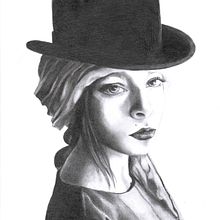 sans titre. Drawing, Pencil Drawing, Portrait Drawing, Artistic Drawing & Instagram project by Veronique Enee - 08.21.2023